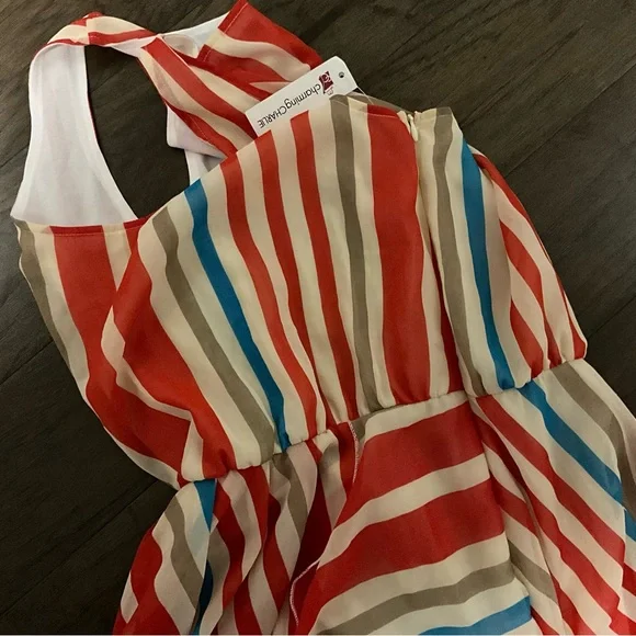 NWT Urban Cowgirl Red Light Charming Sleeveless Striped - Picture 6 of 12